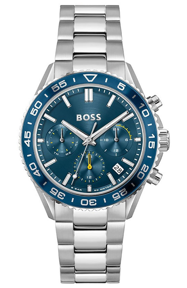 Boss Runner Multifunction Silver Stainless Steel Bracelet 1502754