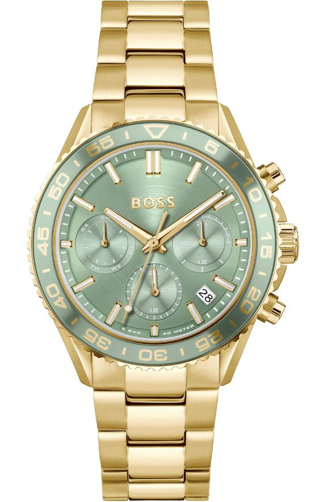 Boss Runner Multifunction Gold Stainless Steel Bracelet 1502755