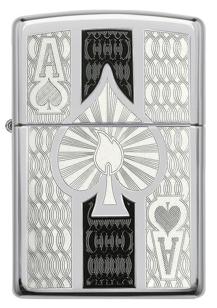 Zippo 24196 Intricate Spade Design