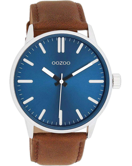 Ozzoo Timepieces Brown Leather Strap C11400