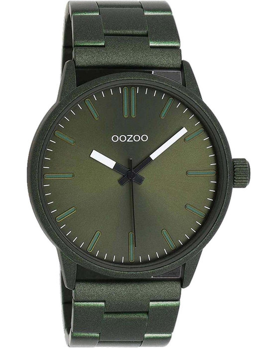 Ozzoo Timepieces Green Stainless Steel Bracelet C11402