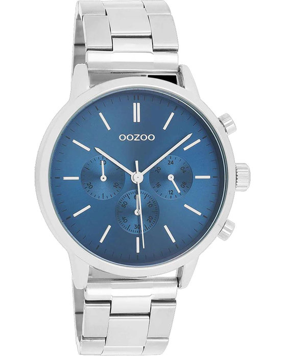 Ozzoo Timepieces Silver Stainless Steel Bracelet C11406