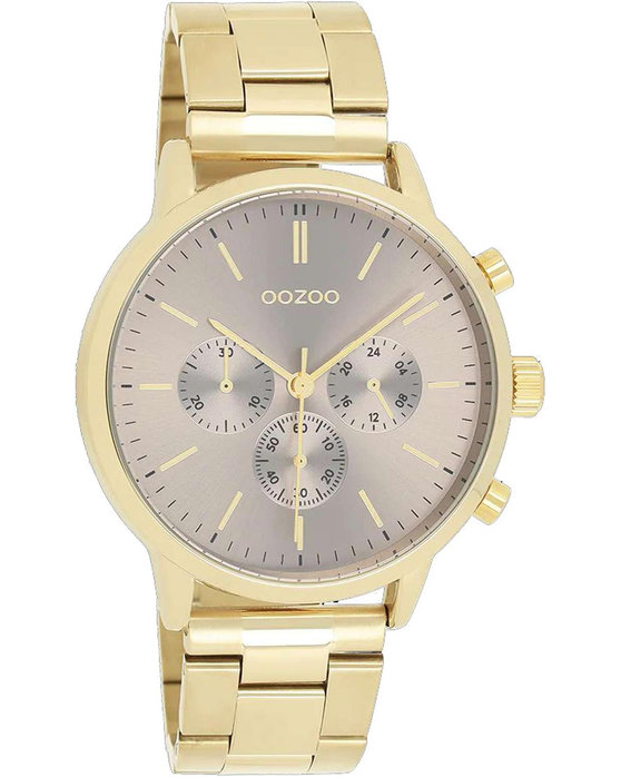 Ozzoo Timepieces Gold Stainless Steel Bracelet C11408