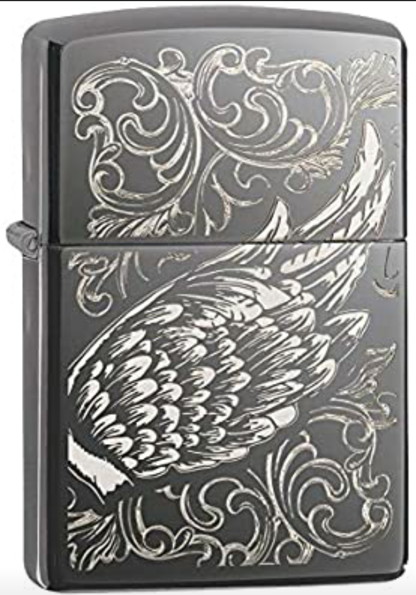 Zippo 29881 Filigree Flame and Wing Design