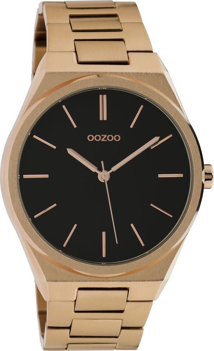 Oozoo Timepieces Black / Rose Gold C10338