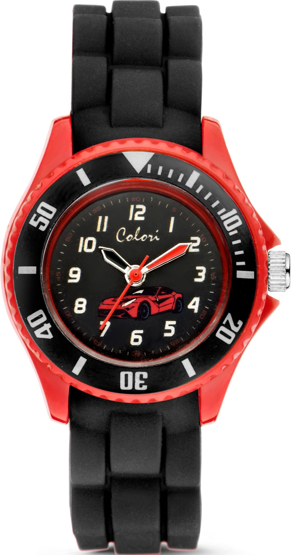 COLORI Kids Black Rubber Strap CLK060