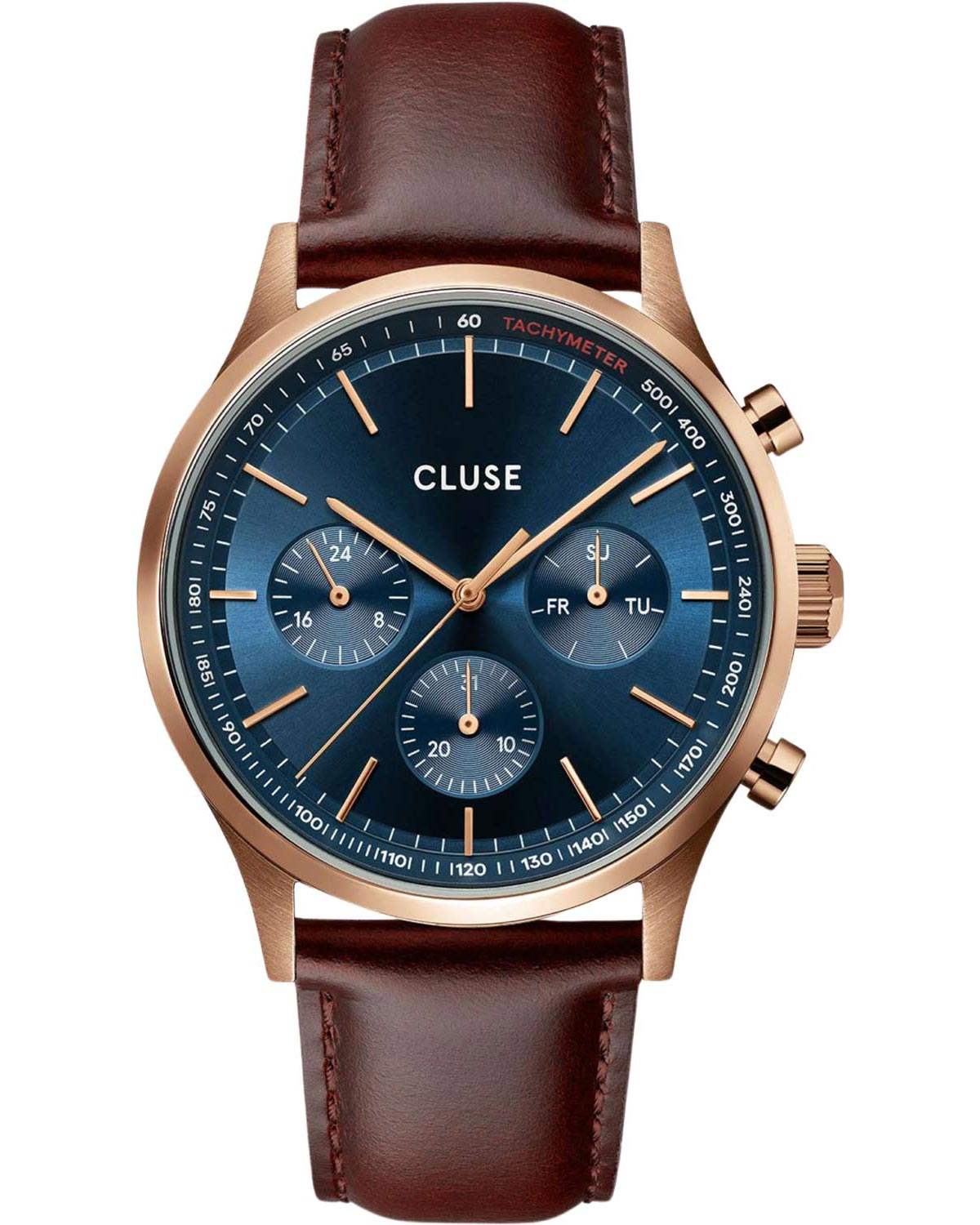 Cluse Antheor Brown Leather Strap CW21009