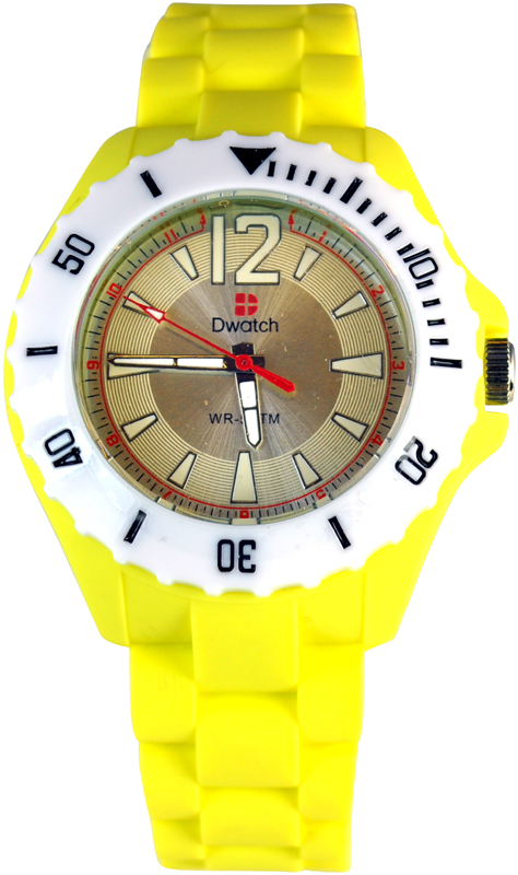D-Watch Yellow Rubber Strap TM-1005-01