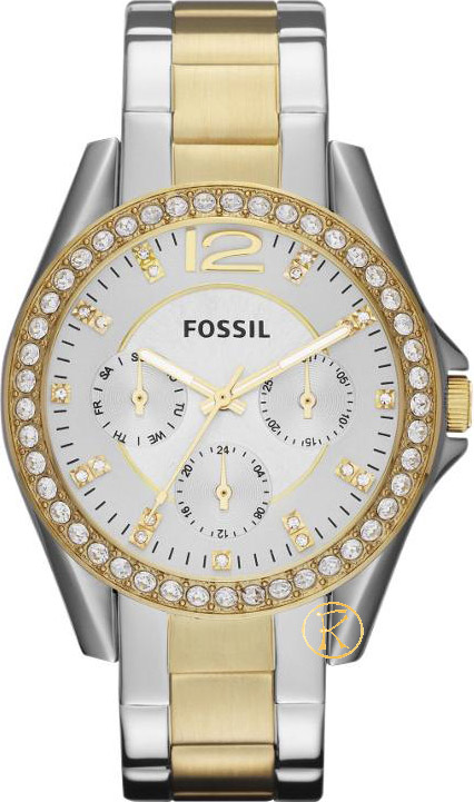 Fossil riley multifunction stainless steel online watch