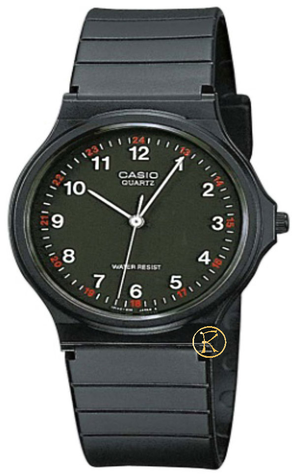 Casio Men's Collection Black Rubber Strap MQ-24-1BL