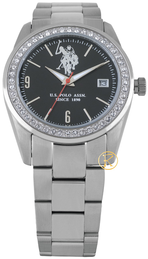 U.S. POLO Crystals Stainless Steel Bracelet USP5108BK