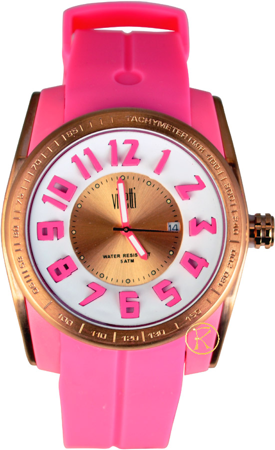 Visetti Vivid Pink Rubber Strap TI-WSW751RR