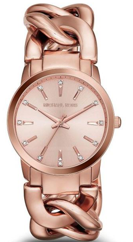 Michael Kors Nini Rose Gold Stainless Steel Bracelet MK3236