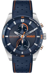 Hugo Boss Fast Multifunction Blue Leather Strap 1530371