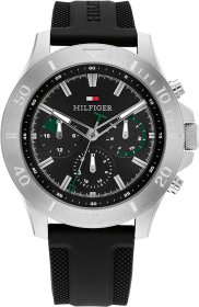 Tommy Hilfiger Bryan Black Rubber Strap 1792111