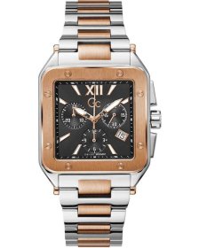 Guess Collection Force Couture Chronograph Two Tone Stainless Steel Bracelet Z08001G2MF