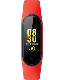 DAS.4 CN40 Fitness Tracker Red Silicone Strap 50243