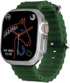 DAS.4 SU09 Smartwatch Green Silicone Strap 65044