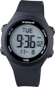 XONIX Kids BBD-006A Black Rubber Strap