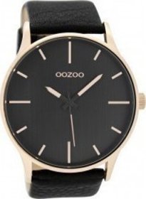 Oozoo Black Leather Strap C9054