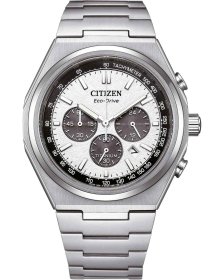 Citizen Eco-Drive Chronograph Silver Titanium Bracelet CA4610-85A