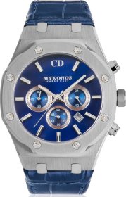 CARLO DALI Mykonos Chronograph Leather Blue Limited Wrist Watch CD.0358.0811.01