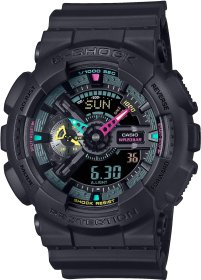 Casio G-Shock Black Rubber Strap GA-110MF-1AER