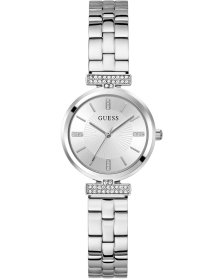 Guess Array Zircons Silver Stainless Steel Bracelet GW0762L1