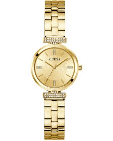 Guess Array Zircons Gold Stainless Steel Bracelet GW0762L2