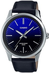 CASIO Collection Black Leather Strap MTP-E180L-2AVEF