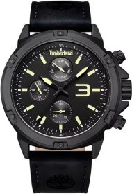 Timberland Mens watch Black Leather Strap TDWGF9002904