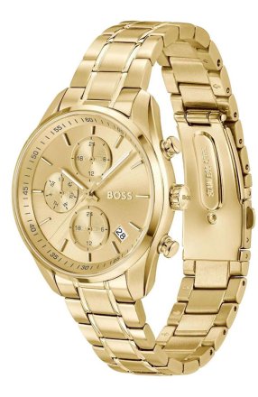 Boss Grand Tour Multifunction Gold Stainless Steel Bracelet 1502768