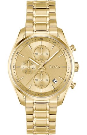 Boss Grand Tour Multifunction Gold Stainless Steel Bracelet 1502768