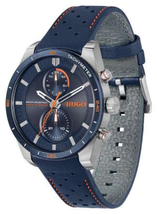 Hugo Boss Fast Multifunction Blue Leather Strap 1530371