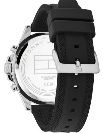 Tommy Hilfiger Bryan Black Rubber Strap 1792111