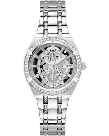 Guess Allara Crystals Silver Stainless Steel Bracelet GW0604L1