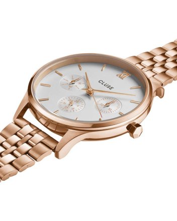 Cluse Minuit Rose Gold Stainless Steel Bracelet CW10702