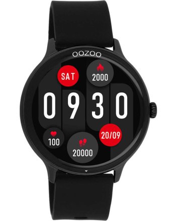 Oozoo Smartwatch Black Silicon Strap Q00134