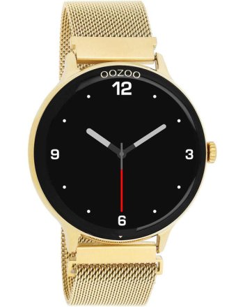 Oozoo Smartwatch Gold Stainless Steel Bracelet Q00136