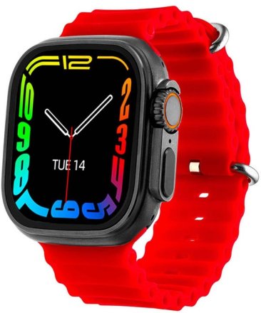 DAS.4 SU09 Smartwatch Red Silicone Strap 65047