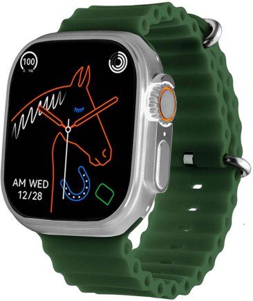 DAS.4 SU09 Smartwatch Green Silicone Strap 65044