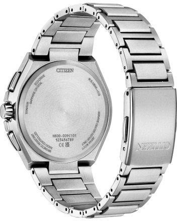 Citizen Eco-Drive RadioControlled Dual Time Chronograph Silver Titanium Steel Bracelet AT8238-84L