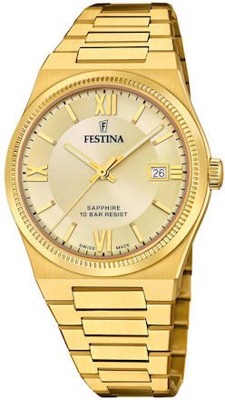 Festina Gold Stainless Steel Bracelet F20038/2