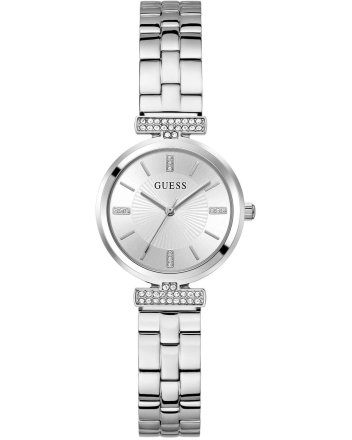 Guess Array Zircons Silver Stainless Steel Bracelet GW0762L1