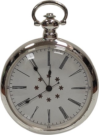 Quartz Silver Plated pocket watch Q61511