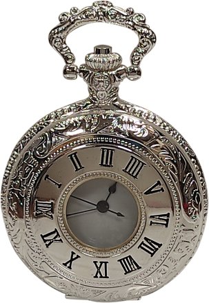 Quartz Silver Plated pocket watch Q61515