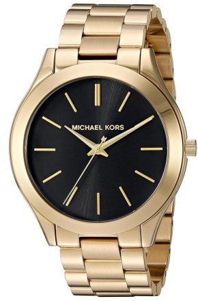 MICHAEL KORS Runway Slim Gold Stainless Steel Bracelet MK3478