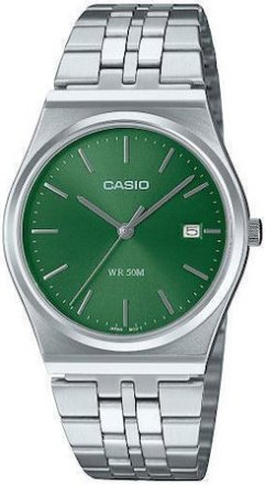 CASIO Collection Silver Stainless Steel Bracelet MTP-B145D-3AVEF