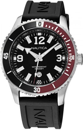 Nautica Pacific Beach Mens watch Black Rubber Strap NAPPBS161