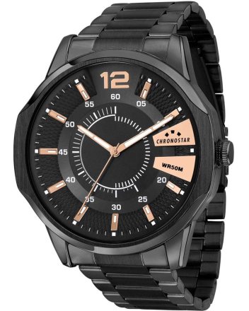 Chronostar Brave Black Metallic Bracelet R3753115001